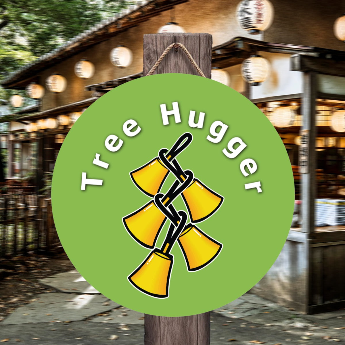 Tree Hugger Belltree Door Hanger