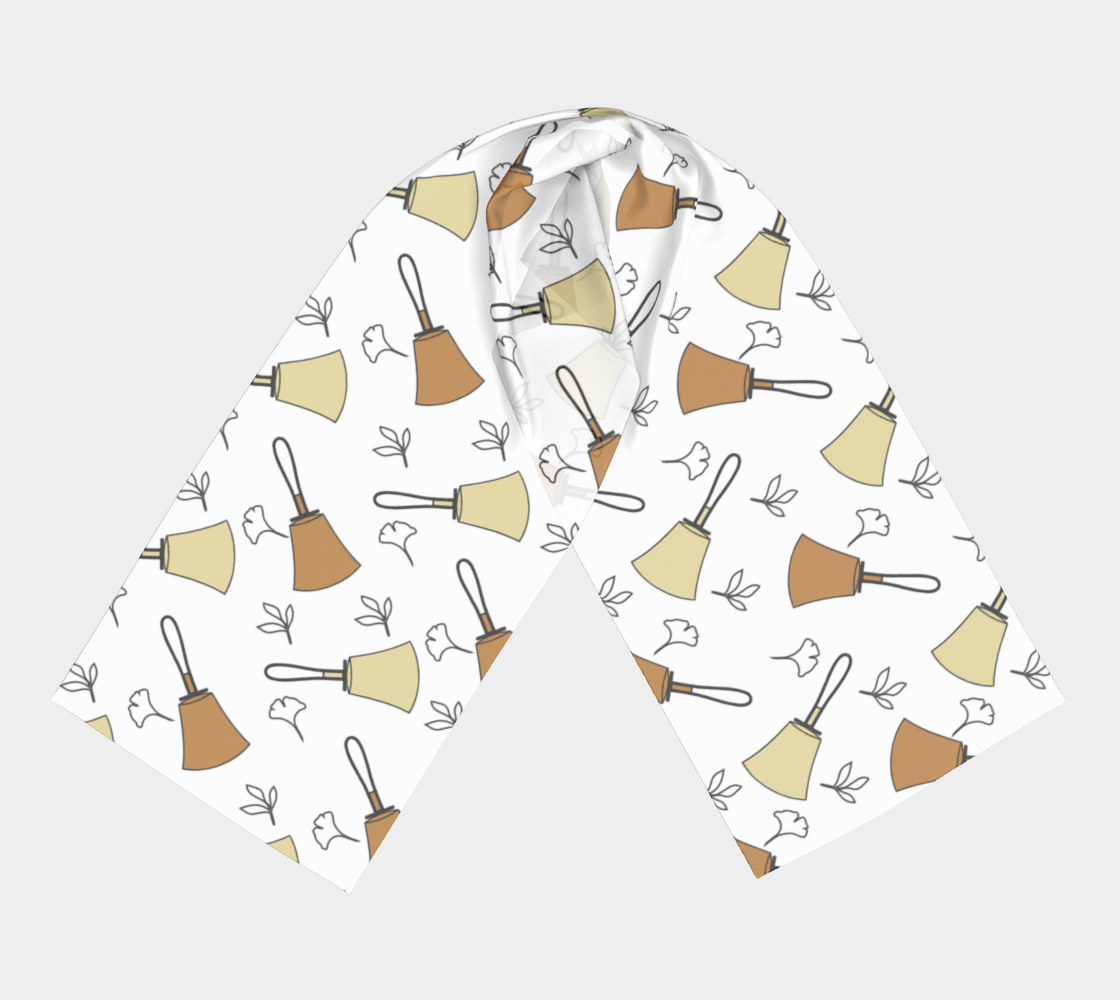 Bell Floral Black & White scarf