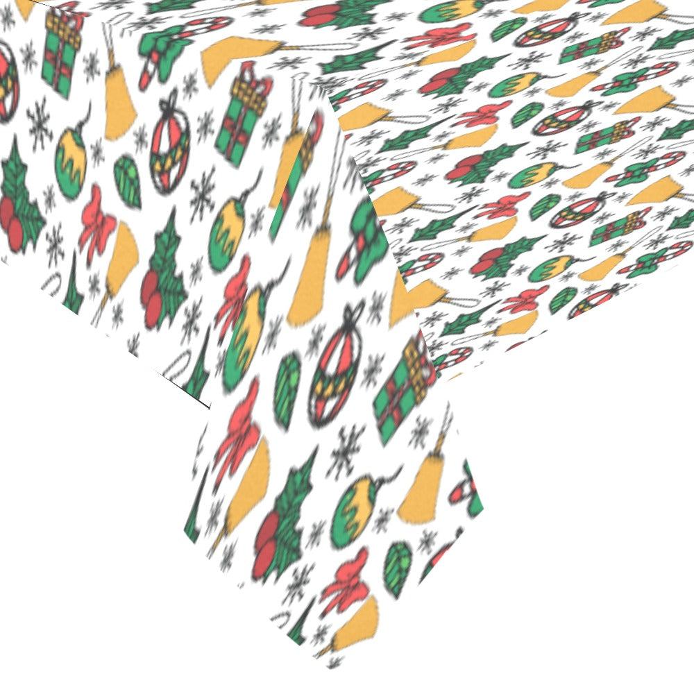 Handbell Christmas Tablecloth 104"x 60"