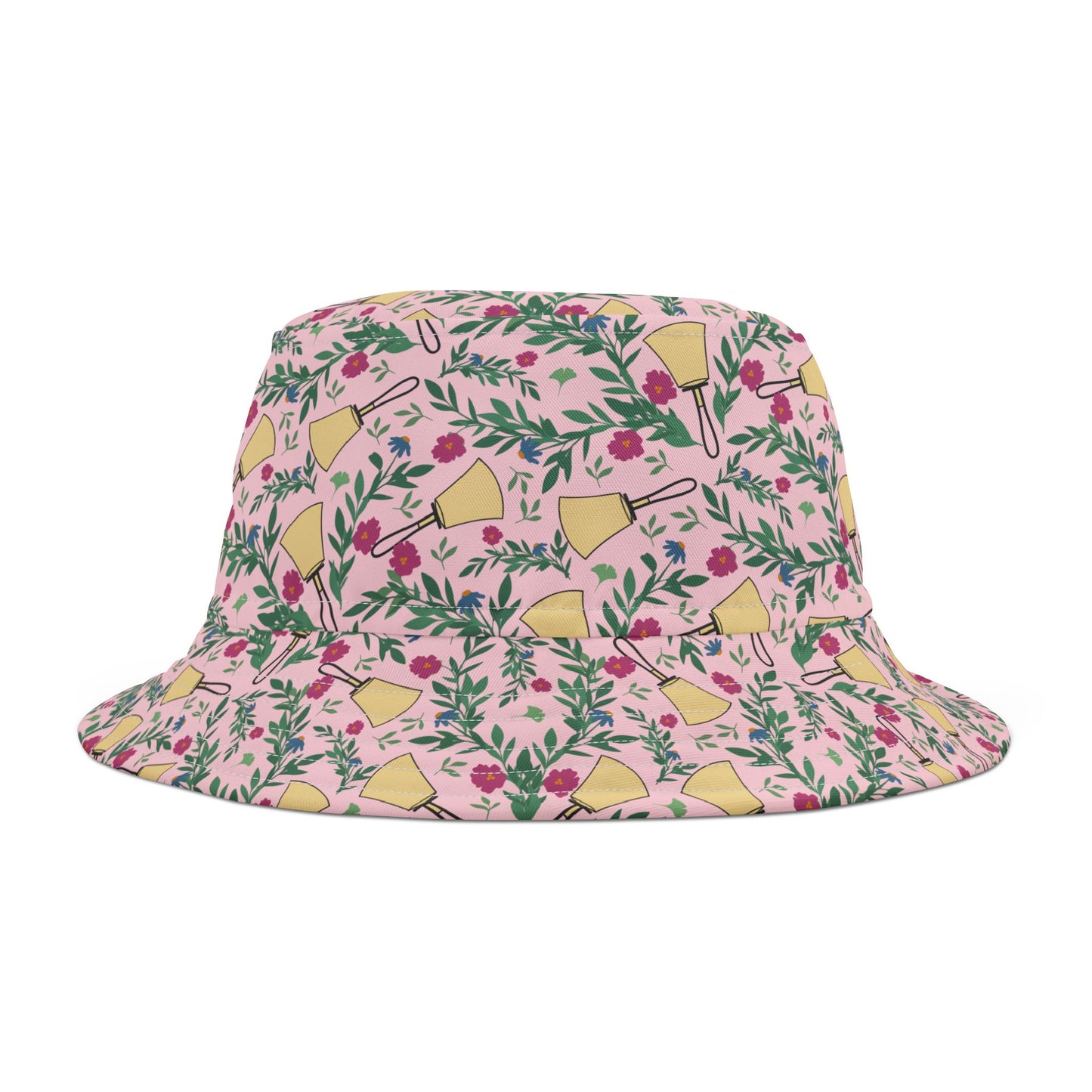 Handbell Floral Patterned Bucket Hat for Summer Adventures