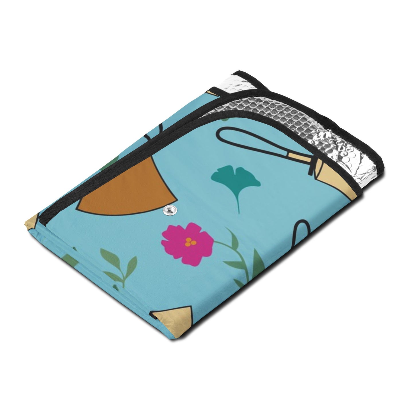 Handbell Car Sun Shades - Vibrant Handbell & Floral Design for Stylish Vehicle Protection