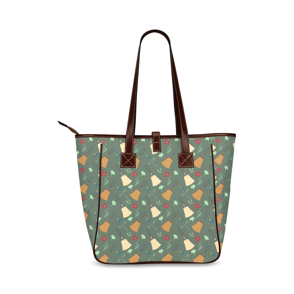 Bell Floral Deep Green Classic Tote Bag