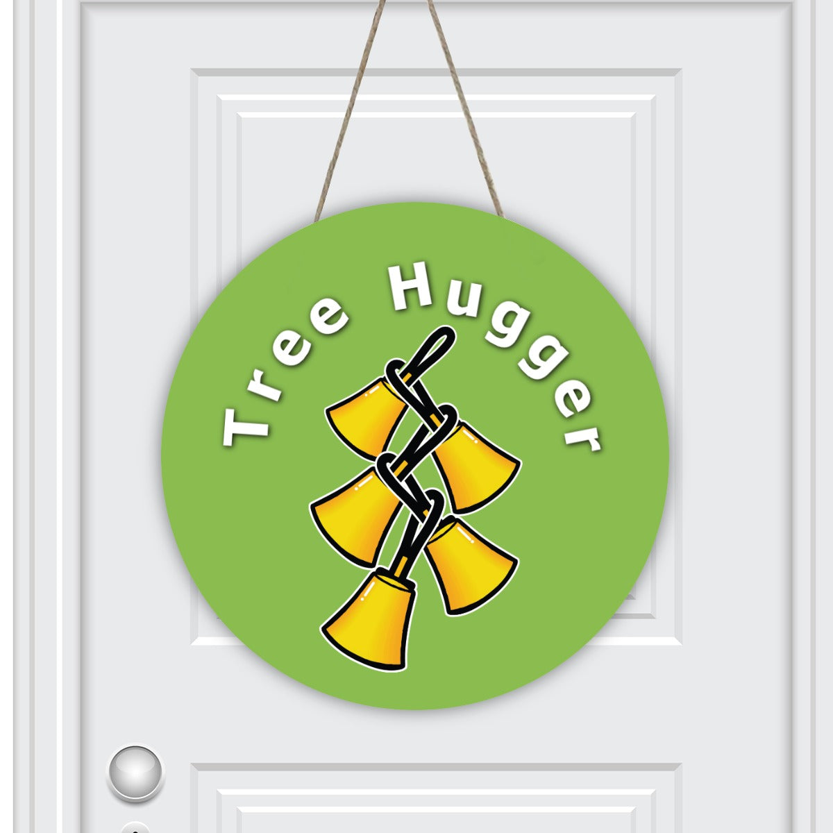 Tree Hugger Belltree Door Hanger