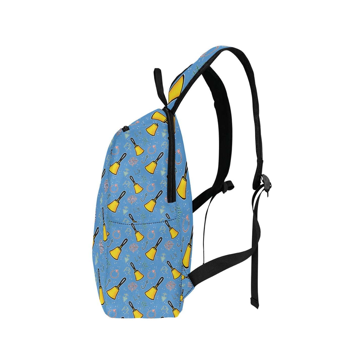 Cartoon Handbell Blue Lightweight Casual Backpack
