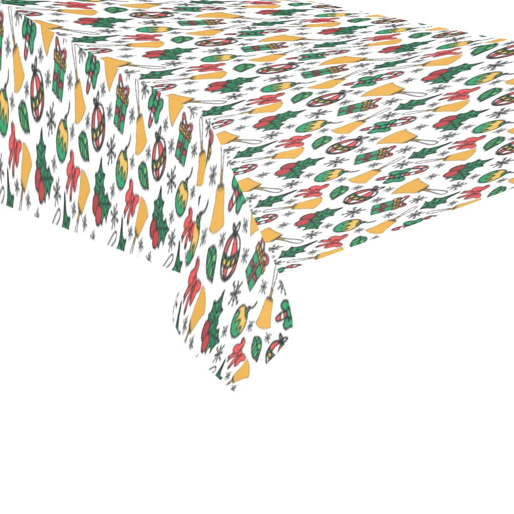 Handbell Christmas Tablecloth 104"x 60"