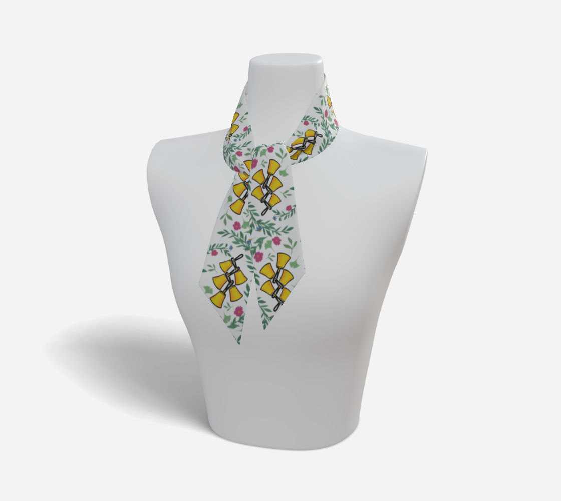 Bell Tree Floral Mini Scarf