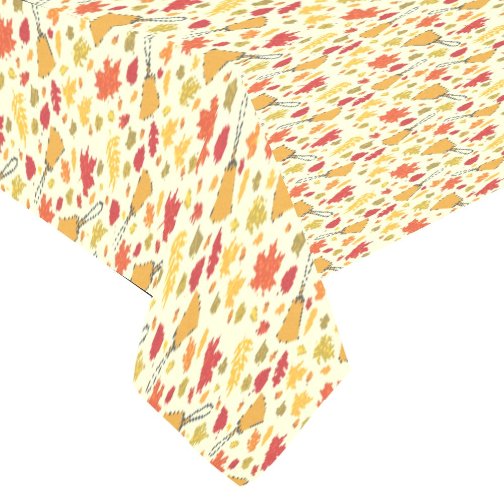 Handbell Falling Leaves Tablecloth 104"x 60"