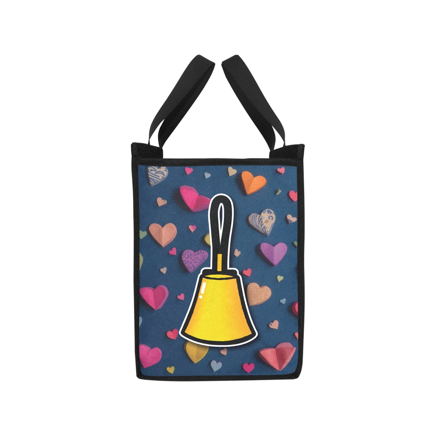Handbell & Hearts Picnic Tote Bag