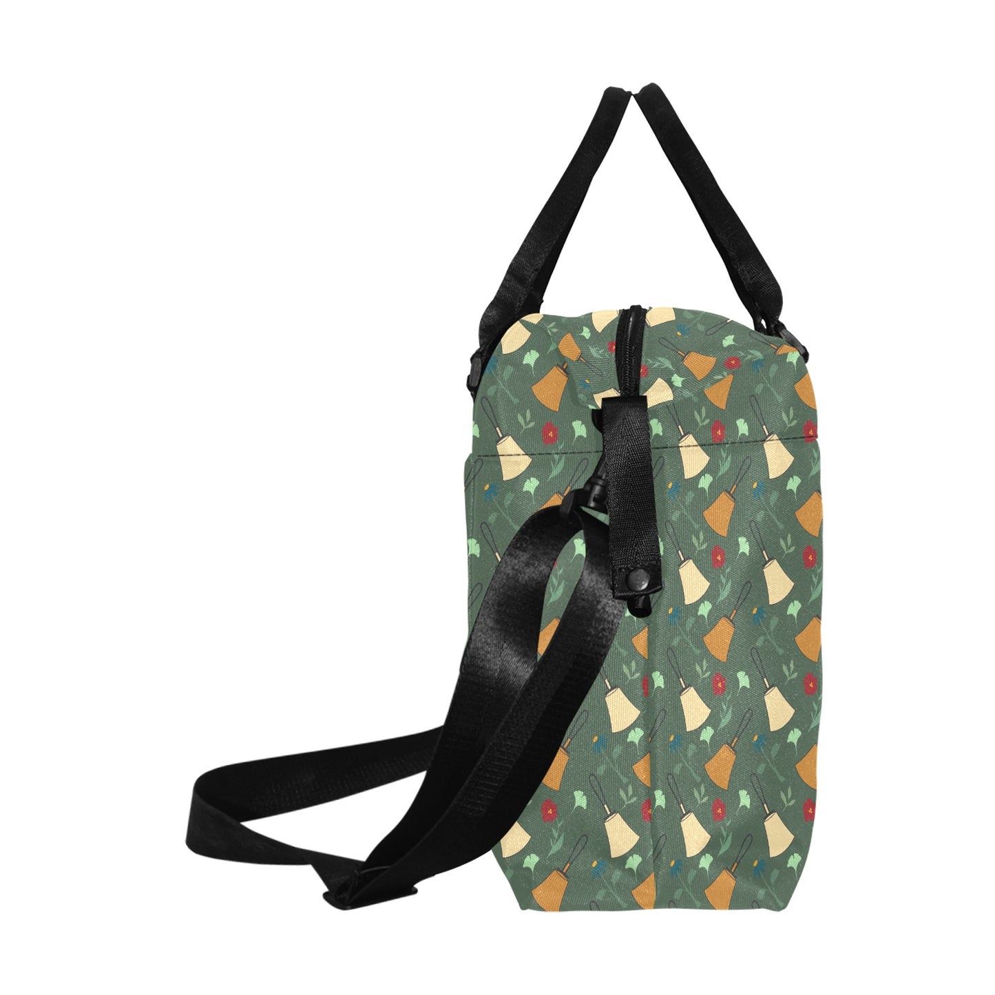 Green Bell Floral Duffle Bag(Model1715)