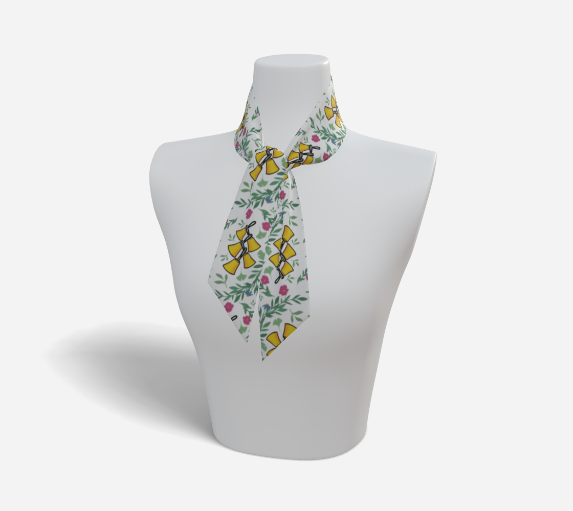 Bell Tree Floral Mini Scarf