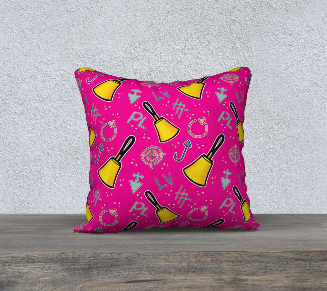 Cartoon Handbell Square Pillow