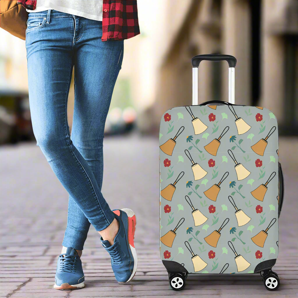 Bell Floral Light Blue Luggage Cover (18"-21") (Small)