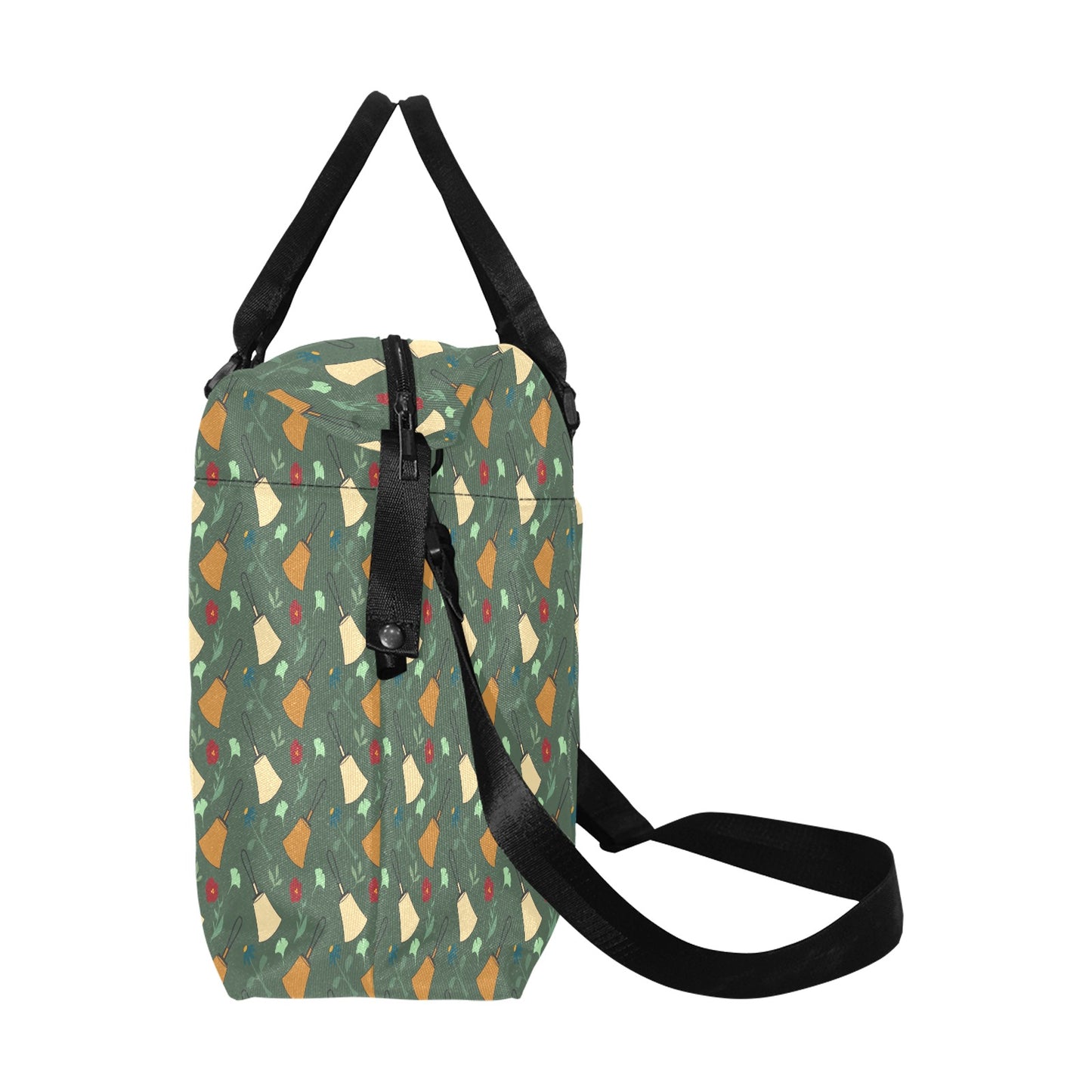 Green Bell Floral Duffle Bag(Model1715)