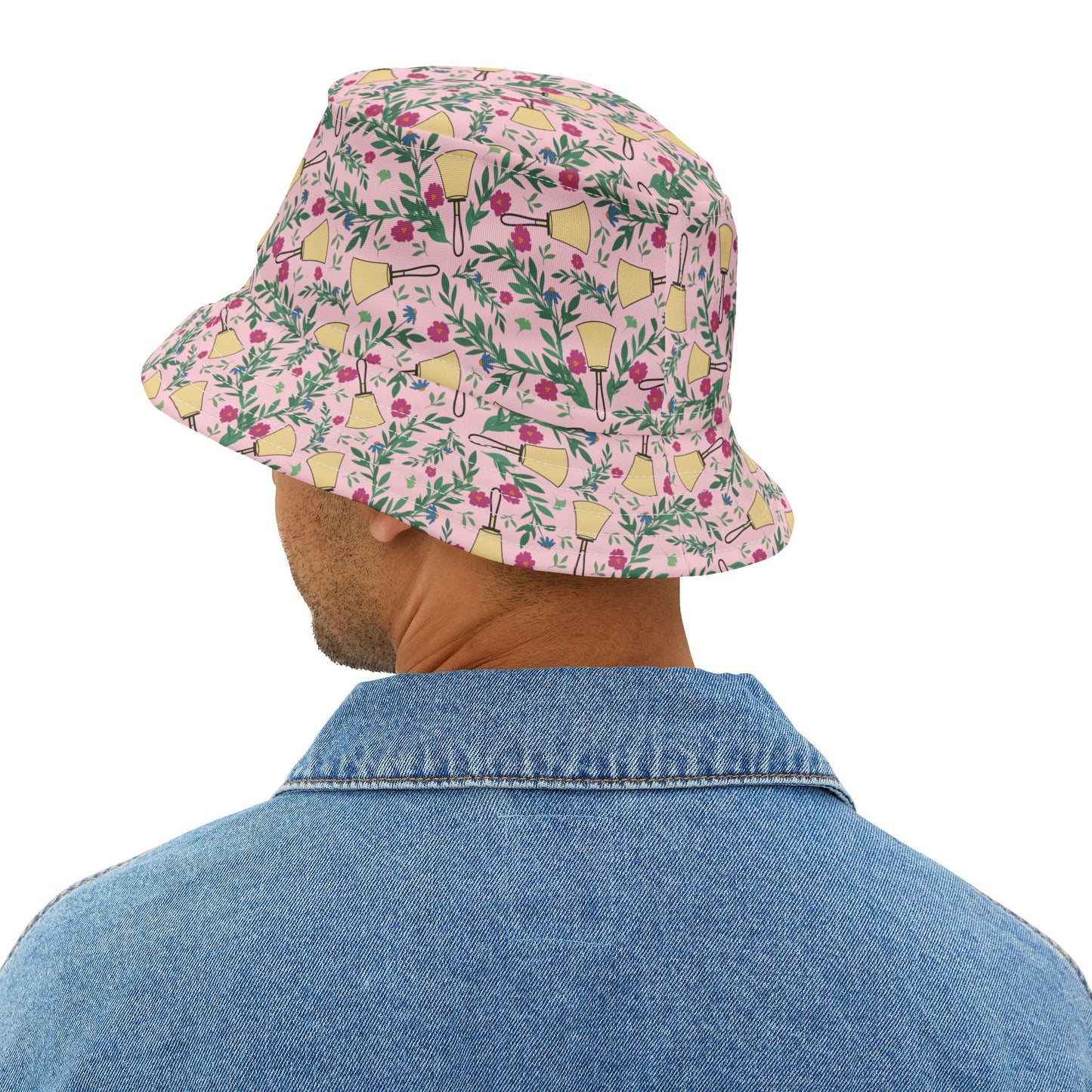 Handbell Floral Patterned Bucket Hat for Summer Adventures