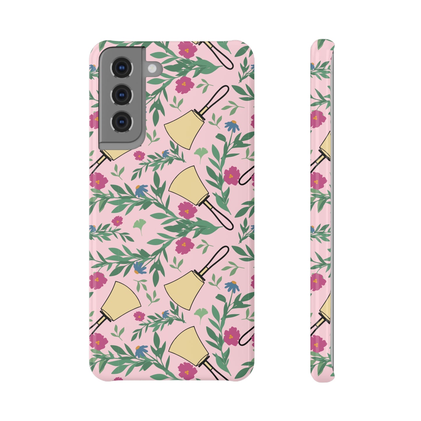 Handbell Floral Slim Snap Case Samsung S21 - Vibrant Floral Design for Phone Protection