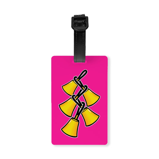 Handbell Bell Tree Luggage Tag - Pink