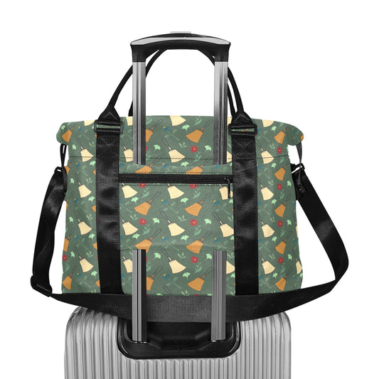 Green Bell Floral Duffle Bag(Model1715)