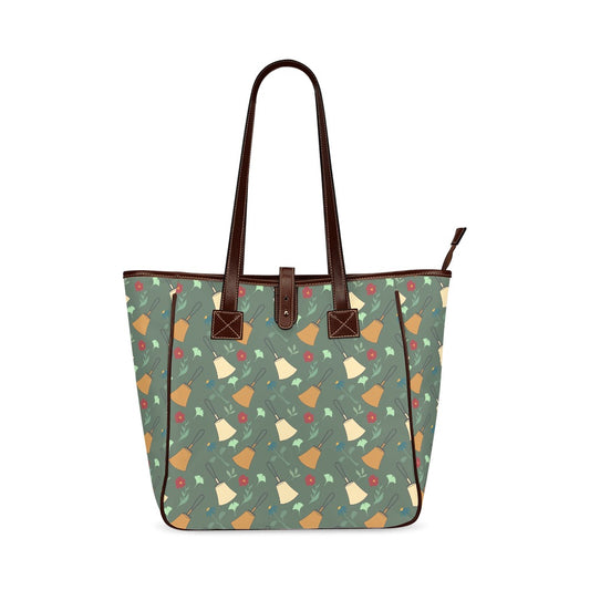 Bell Floral Deep Green Classic Tote Bag