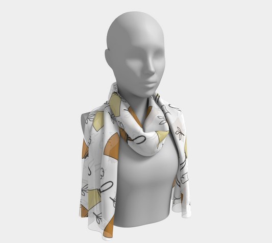 Bell Floral Black & White scarf