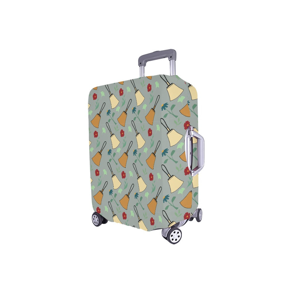 Bell Floral Light Blue Luggage Cover (18"-21") (Small)