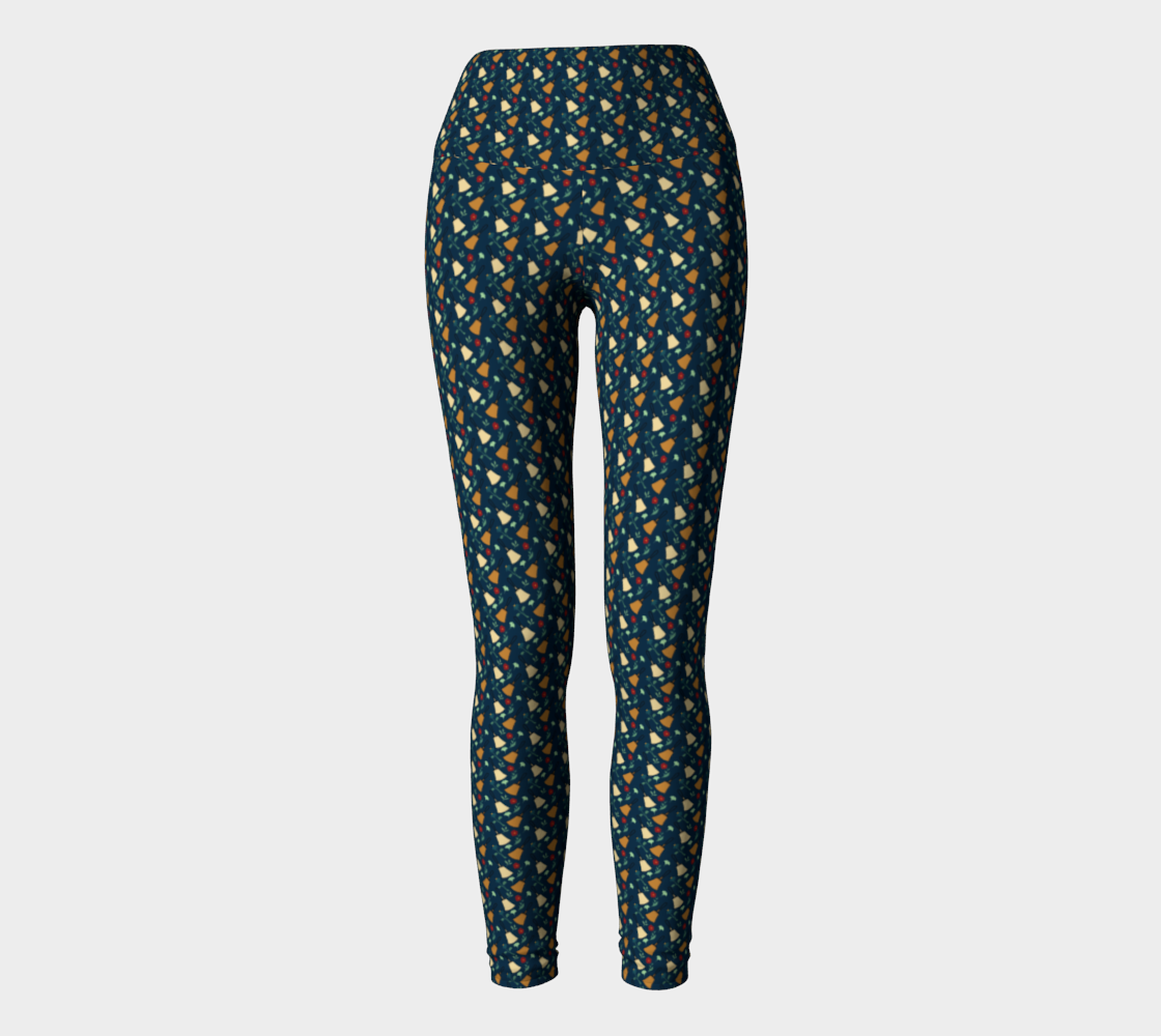 Bell Floral Deep Blue Leggings