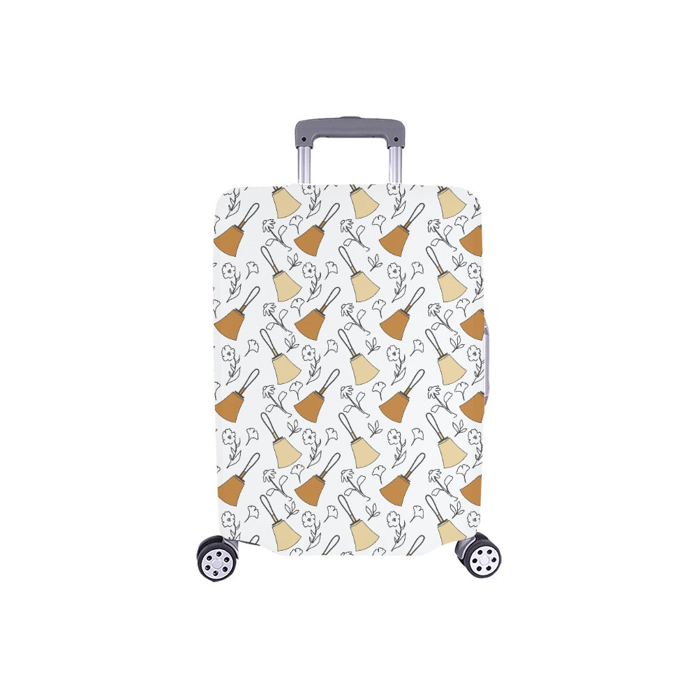 Bell Floral Black & White Luggage Cover (18"-21") (Small)