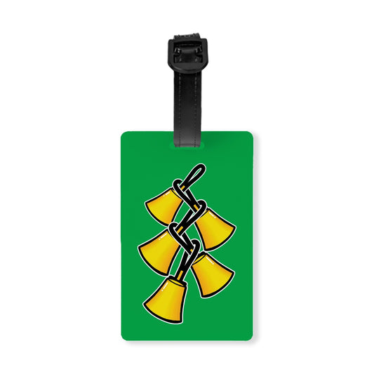 Handbell Bell Tree Luggage Tag - Green